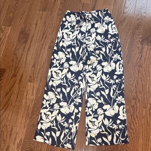 a new day Black and White Floral Wide Leg Pants